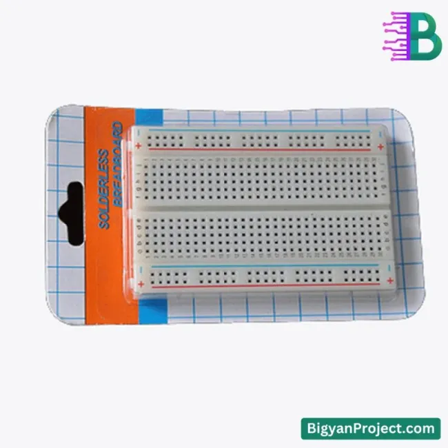 হাফ সাইজ মিডিয়াম ৪০০ পয়েন্টের সাদা ব্রেডবোর্ড