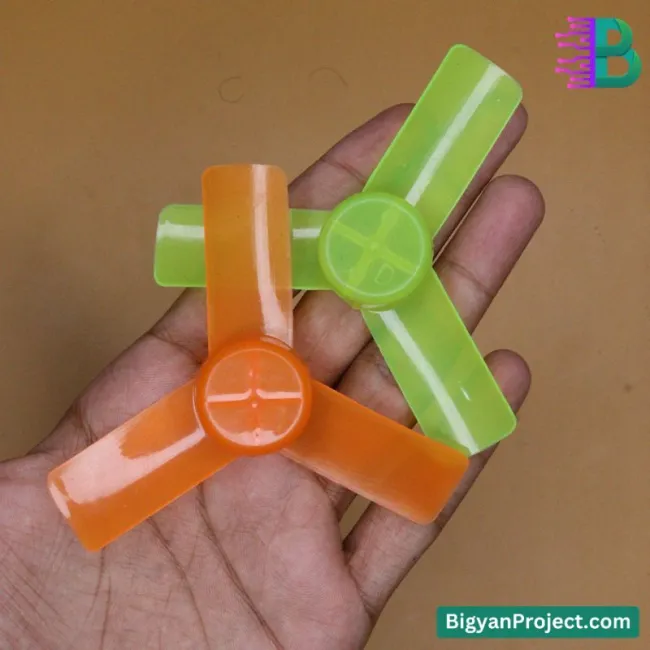 মিনি ডিসি ফ্যান প্রপেলার - ৩-ব্লেড ৪৫মিমি প্লাস্টিক ফ্যান কিনুন