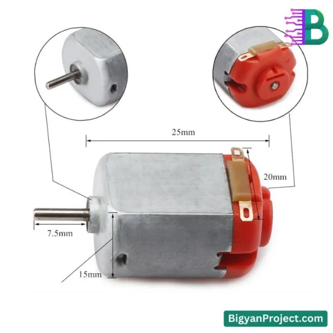 ১৩০ ডিসি মোটর ৩V-৬V - খেলনা ও DIY মোটর বাংলাদেশে কিনুন