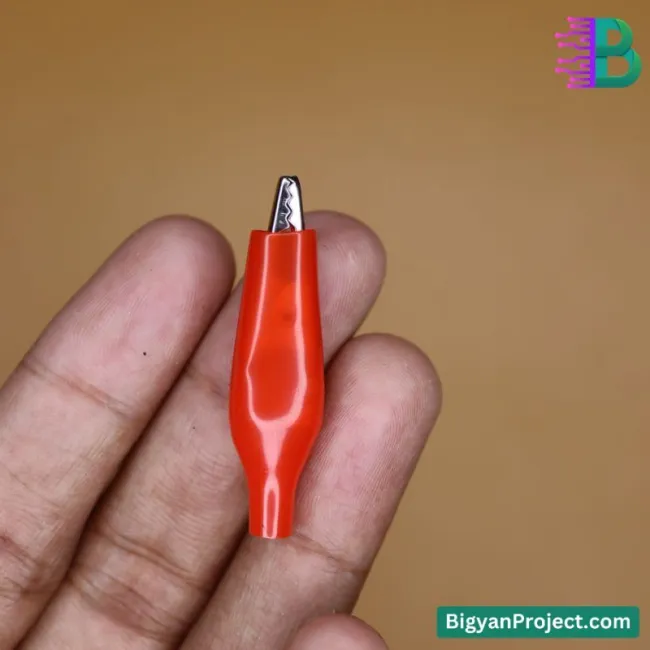 ১ জোড়া মিনি অ্যালিগেটর - ক্রোকোডাইল ক্লিপ (২৭মিমি) – নিকেল প্লেটেড