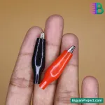 ১ জোড়া মিনি অ্যালিগেটর - ক্রোকোডাইল ক্লিপ (২৭মিমি) – নিকেল প্লেটেড