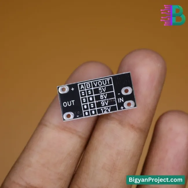 ৩.৭V থেকে ৫V/৮V/৯V/১২V মিনি ডিসি বুস্ট কনভার্টার মডিউল