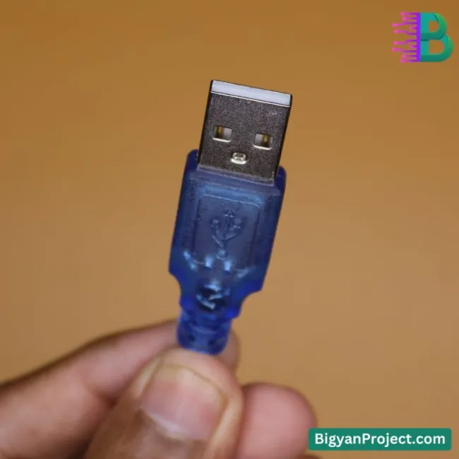 আরডুইনো ন্যানো ইউএসবি কেবল - মিনি-বি ৩০সেমি প্রজেক্টের জন্য