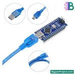 আরডুইনো ন্যানো ইউএসবি কেবল - মিনি-বি ৩০সেমি প্রজেক্টের জন্য