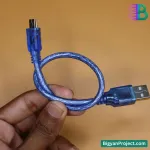 আরডুইনো ন্যানো ইউএসবি কেবল - মিনি-বি ৩০সেমি প্রজেক্টের জন্য