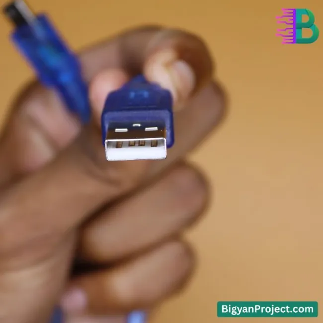 আরডুইনো ন্যানো ইউএসবি কেবল - মিনি-বি ৩০সেমি প্রজেক্টের জন্য