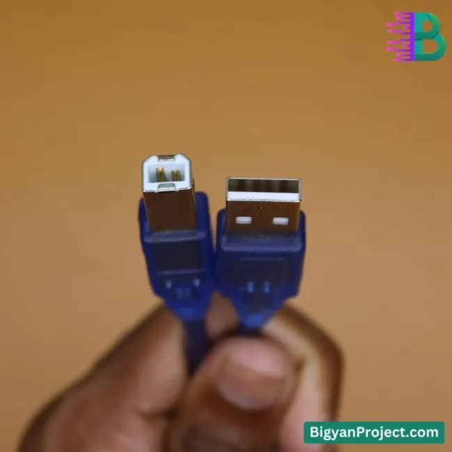 আরডুইনো ইউএসবি এ টু বি কেবল - ৩০সেমি প্রিমিয়াম কোয়ালিটি