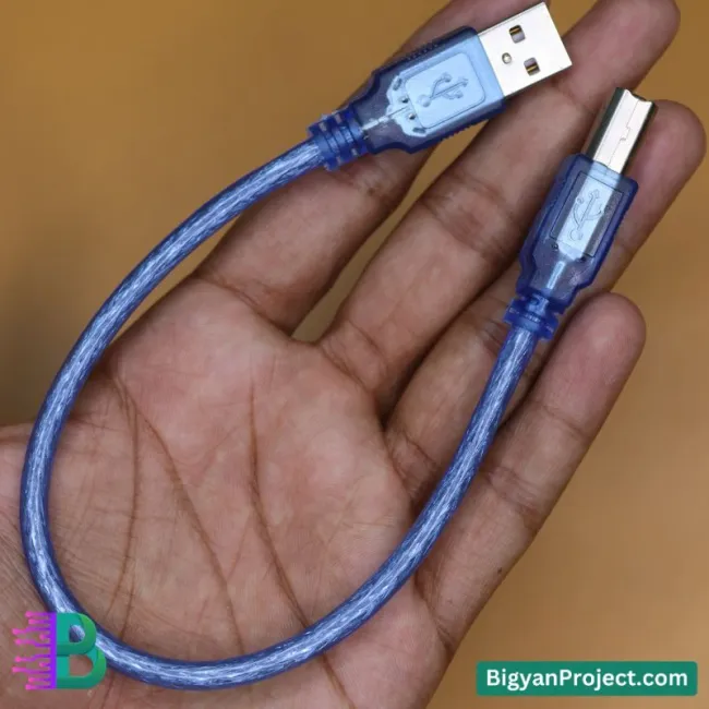 আরডুইনো ইউএসবি এ টু বি কেবল - ৩০সেমি প্রিমিয়াম কোয়ালিটি