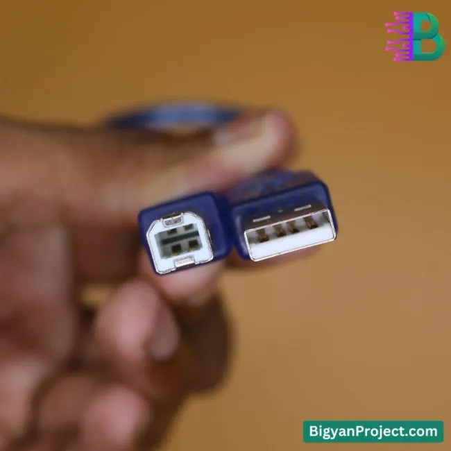 আরডুইনো ইউএসবি এ টু বি কেবল - ৩০সেমি প্রিমিয়াম কোয়ালিটি