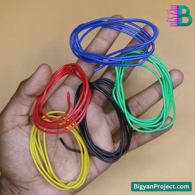 চিকন ২২AWG কেবল - ইলেকট্রনিক্স ও বিজ্ঞান প্রজেক্টের জন্য ১.৬মিমি তার