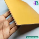 5mm White Plastic PVC Board for DIY & Craft (1x1 Ft)