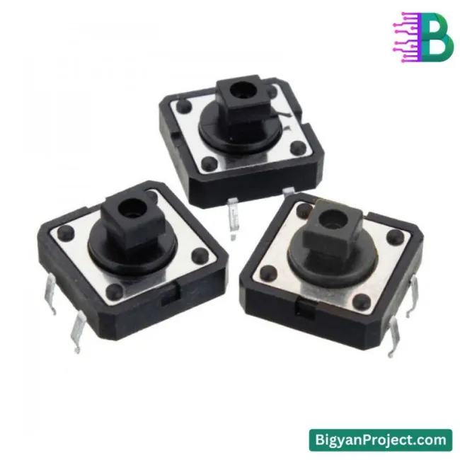 ট্যাকটাইল পুশ বাটন সুইচ ৪ পিন ১২x১২ কিনুন অনলাইনে