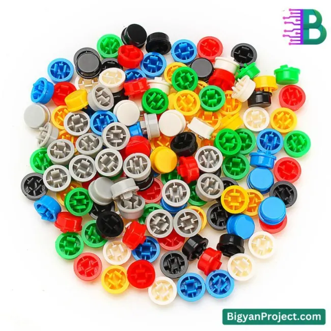 ট্যাকটাইল সুইচ বাটন ক্যাপ কিনুন - রঙের বিকল্পসহ