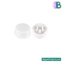 পুস বাটন ক্যাপ মাল্টিকালার রাউন্ড  ট্যাকটাইল  12x12x7.3mm
 রং-White
