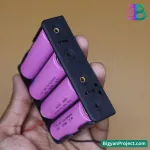 ৪ চেম্বার ১৮৬৫০ ব্যাটারি হোল্ডার – এবিএস প্লাস্টিক কেস