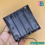 ৪ চেম্বার ১৮৬৫০ ব্যাটারি হোল্ডার – এবিএস প্লাস্টিক কেস