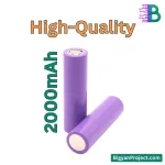 18650 রিচার্জেবল লিথিয়াম আয়ন ব্যাটারি 2000mAh 3.7V কিনুন