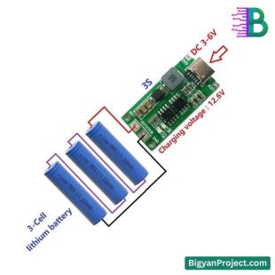 টাইপ-সি 3S 4A 12.6V লিথিয়াম ব্যাটারি চার্জার বোর্ড