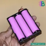 18650 ব্যাটারি হোল্ডার/কেস ৩ চেম্বার - লিথিয়াম আয়ন