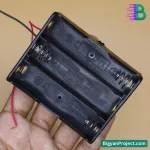 18650 ব্যাটারি হোল্ডার/কেস ৩ চেম্বার - লিথিয়াম আয়ন