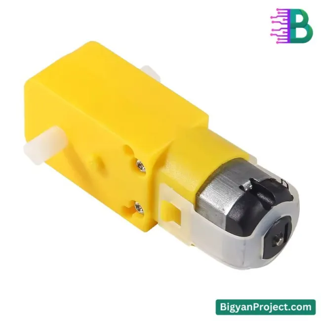 ১০০ RPM ৩-৬V ডুয়াল শাফট মোটর রোবোটিক্স ও DIY প্রজেক্টের জন্য