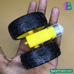 ১০০ RPM ৩-৬V ডুয়াল শাফট মোটর রোবোটিক্স ও DIY প্রজেক্টের জন্য