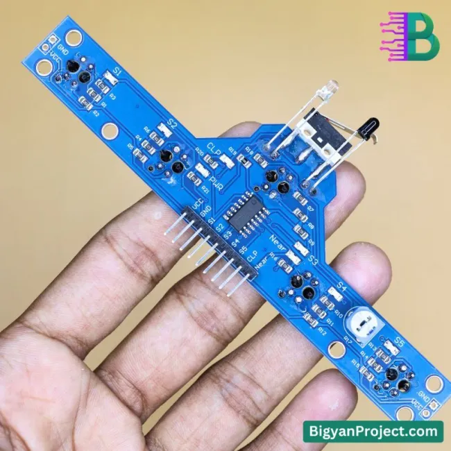IR লাইন সেন্সর 5 অ্যারে লিমিট সুইচসহ রোবটের জন্য