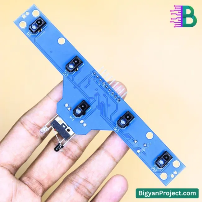 IR লাইন সেন্সর 5 অ্যারে লিমিট সুইচসহ রোবটের জন্য