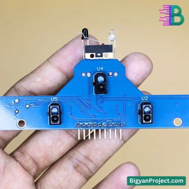 IR লাইন সেন্সর 5 অ্যারে লিমিট সুইচসহ রোবটের জন্য