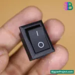 ৩ পিন SPDT রকার সুইচ অন অফ অন ৬A ২৫০V
