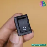 ৩ পিন SPDT রকার সুইচ অন অফ অন ৬A ২৫০V