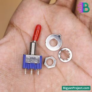 Mini Toggle Switch ON-OFF 3 Pin 6A 125V AC-DC