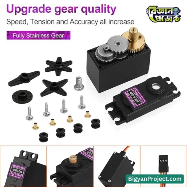 MG996R 360 Servo Motor Buy for Arduino and RC Car Robot