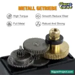 MG995 180° মেটাল গিয়ার সার্ভো RC রোবটের জন্য