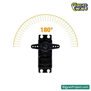 MG995 180° মেটাল গিয়ার সার্ভো RC রোবটের জন্য