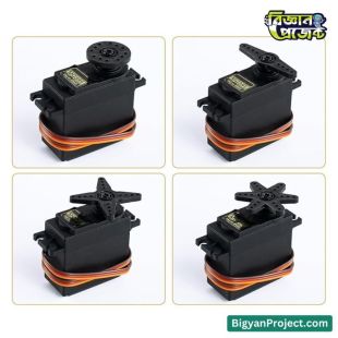 MG995 180° মেটাল গিয়ার সার্ভো RC রোবটের জন্য