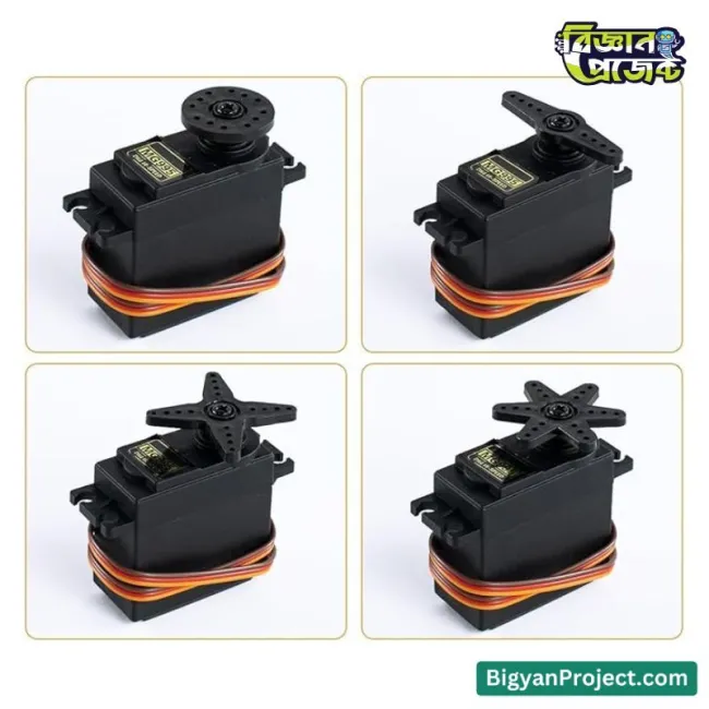 MG995 180° মেটাল গিয়ার সার্ভো RC রোবটের জন্য