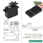 MG995 180° মেটাল গিয়ার সার্ভো RC রোবটের জন্য