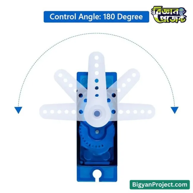 SG90 মাইক্রো সার্ভো মোটর - DIY রোবোটিক্স ও বিজ্ঞান মেলার জন্য