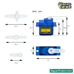 SG90 মাইক্রো সার্ভো মোটর - DIY রোবোটিক্স ও বিজ্ঞান মেলার জন্য