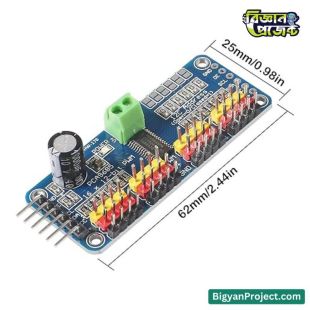 PCA9685 16 চ্যানেল সার্ভো ড্রাইভার কিনুন অনলাইনে
