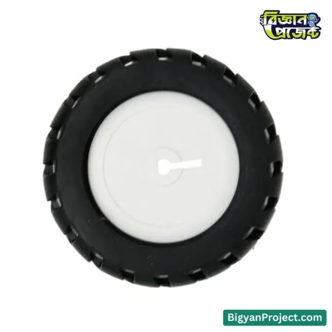 43x19mm D-Hole রাবার চাকা N20 মোটরের জন্য Buy Bigyan Project