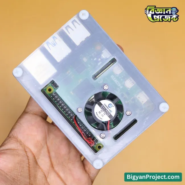 Raspberry Pi 4B Acrylic Case with Cooling Fan - Buy Now
