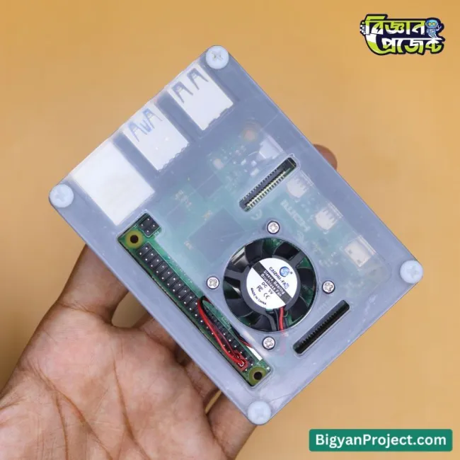 Raspberry Pi 4B Acrylic Case with Cooling Fan - Buy Now