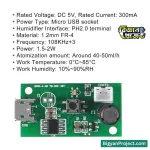 USB আল্টাসনিক মিস্ট মেকার ৫ ভোল্ট হিউমিডিফায়ার