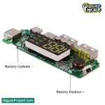 2.4A পাওয়ার ব্যাংক চার্জার মডিউল ডিসপ্লে সহ কিনুন