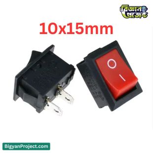 2 Pin Rocker Switch SPST ON OFF for Toys & Projects KCD1-11