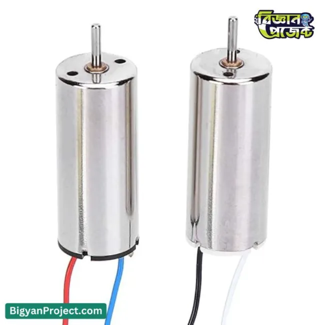 ১০২০ কোরলেস মোটর ৩.৭ ভোল্ট 53000RPM RC ড্রোনের জন্য 10mm*20mm