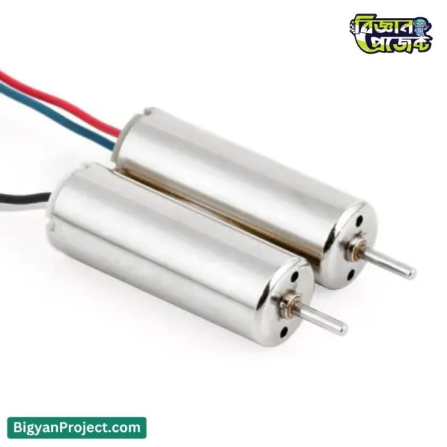 ১০২০ কোরলেস মোটর ৩.৭ ভোল্ট 53000RPM RC ড্রোনের জন্য 10mm*20mm