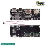 ২২.৫W পাওয়ার ব্যাংক চার্জিং মডিউল QC4.0 ডুয়াল ইউএসবি টাইপ-C ও মাইক্রো